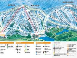Trail map Mont Blanc