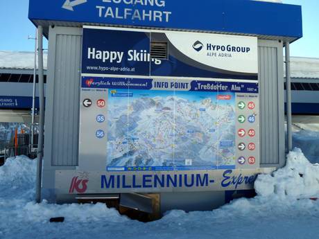 Carinthia (Kärnten): orientation within ski resorts – Orientation Nassfeld – Hermagor