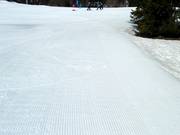 Perfectly groomed slope