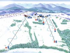 Trail map Rusiń-Ski – Bukowina Tatrzańska