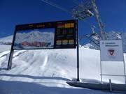 Information board at the Corvatsch mid-station