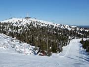 View from Masto to the 492 m high summit