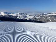 First-class slope grooming at Mont de Sëura