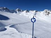 The slopes are very well marked