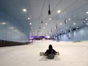 View over the slope from the mountain station