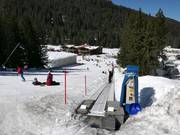 Practice area with conveyor belt at Bunderishka Polyana