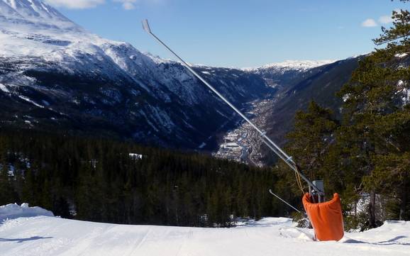 Snow reliability Telemark – Snow reliability Gaustablikk – Rjukan
