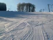 Groomed slope