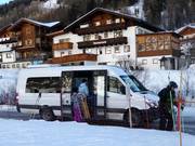 Shuttle bus to the practice slope