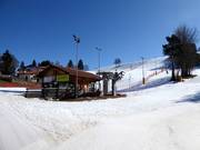 View of the small ski resort Petersberg