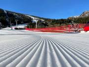 Perfect slope grooming in the Hemsedal ski resort
