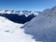 Powder area at the Lattenabfahrt run