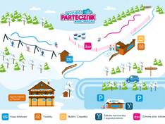 Trail map Partecznik – Wisła