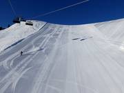 Very well-groomed slopes in Ladurns