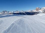 Perfect slope preparation in Cortina d’Ampezzo