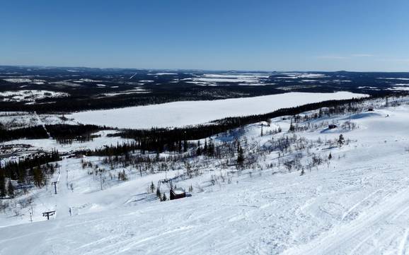 Skiing in Swedish Lapland