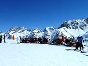 Very common in France – picnic in the ski area