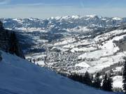 View of Bad Hindelang in the Ostrachtal Valley