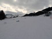 Beginner area above Megève at the Chamois mountain station