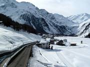 The village of Sulden am Ortler