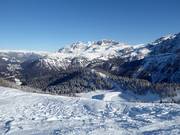 View from Doss del Sabion to Passo Grostè