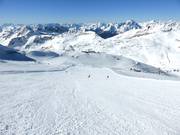 Red slope at Gletscher Jet
