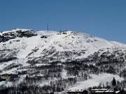 View of the ski resort from Hovden