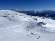 Start of the slopes at the mountain station