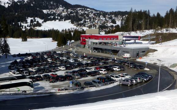 Schanfigg: access to ski resorts and parking at ski resorts – Access, Parking Arosa Lenzerheide