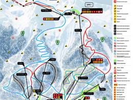 Trail map Krasnaya Polyana Resort