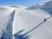 Perfectly groomed slope