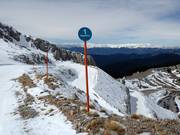 Slope signposting in the Parnassos Ski Center