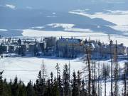 View of the Kempinski High Tatras at Lake Štrbské Pleso