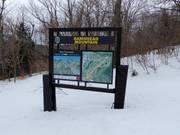 Trail map in the Killington ski area