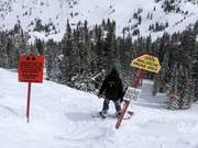 Challenging terrain in the Gad Valley