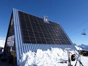 Solar power system at Rifugio Tamai