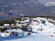 View of Vason with accommodation at the slopes