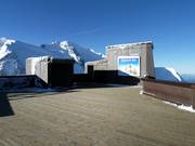 The viewing terrace at Aiguille du Midi
