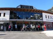 Well-maintained ticket area