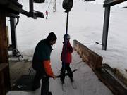 The staff will assist you when boarding