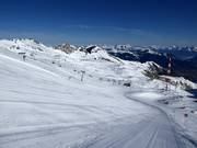 View from the Schmiedingerpiste over the ski area