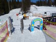 Children's entrance in the ski resort of Dundret Lapland