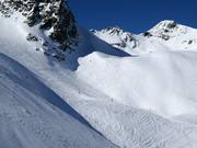 Powder slopes after the ski tunnel