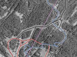 Trail map Chanavey