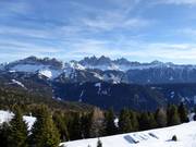 Cross-country skiing between the Dolomites and high alpine pastures