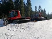 The snowcats prepare the slopes on Kasprowy Wierch