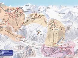 Trail map Belvedere/Col Rodella/Ciampac/Buffaure – Canazei/Campitello/Alba/Pozza di Fassa