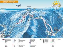Trail map Kanin – Sella Nevea/Bovec