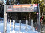 Signage at the lift entrance