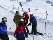 The lift is handed to guests at the tow lift